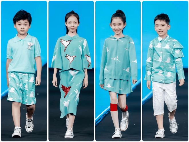 “鹤你在一起”主题大秀亮相SS2025北京时装周米乐体育M6直播平台小鹤鹤（xiaohehe）(图9)
